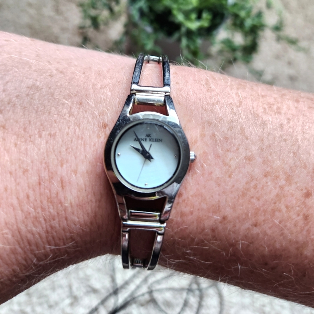 Anne Klien Silver Wrist Watch